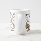 Gold Chinoiserie Floral Extra Grote Beker (Achterkant)