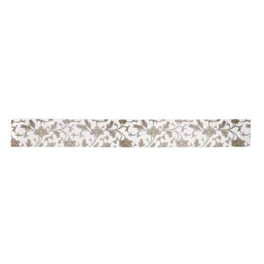  Gold Chinoiserie Floral Ribbon Lint (Voorkant)