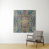 Gold Choku Rei Symbol en Reiki Precepts Wandkleed (In Situ (horizontaal))