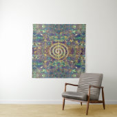 Gold Choku Rei Symbol en Reiki Precepts Wandkleed (In situ)