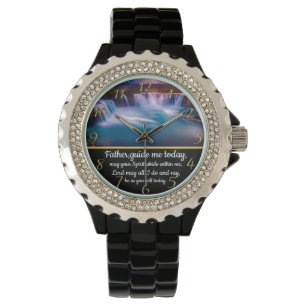 Gold Christelijk Faith kruis met Vader, stuur me m Horloge