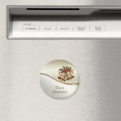 Gold Christmas Bells Holiday Magnet (In Situ (Lave-vaisselle))