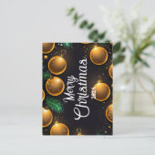 Gold Christmas - Cartes Pour Fêtes Annuelles  (Debout devant)