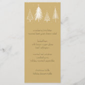 Gold Christmas Menu Elegant Holiday (Dos)