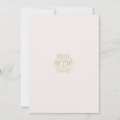 Gold Christmas Ornament  wedding Invitation (Dos)