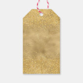 Gold Christmas Party Cadeaulabel (Achterkant)