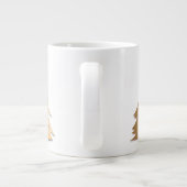 Gold Christmas Tree Forest Specialty Mug Extra Grote Beker (Achterkant)