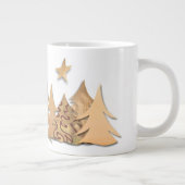 Gold Christmas Tree Forest Specialty Mug Extra Grote Beker (Rechts)