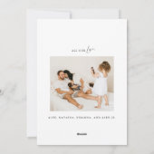 Gold Christmas Tree Two Photo Carte de vacances 20 (Dos)