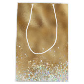 Gold Christus de Savior Christelijke Kerstmis Medium Cadeauzakje (Achterkant)