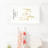 Gold Cinquante | Bannière de bienvenue du 50e anni (En situation)