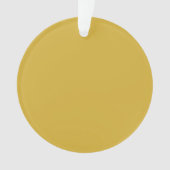 Gold Circle Acryl Ornament (voorkant)