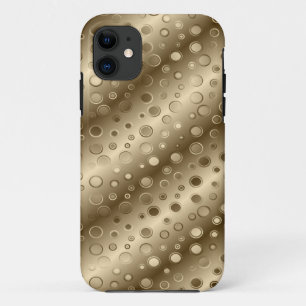 Gold Circle Champagne Bling iPhone 11 Hoesje