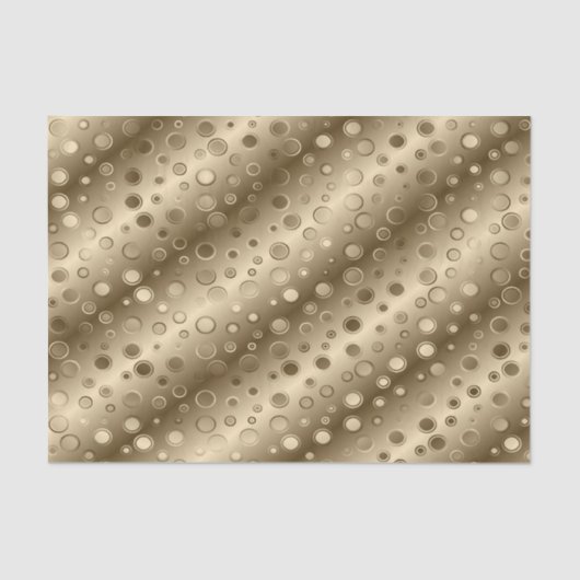 Gold Circle Champagne Bling tissue papier (Voorkant)