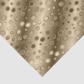 Gold Circle Champagne Bling tissue papier (Detail)