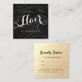 Gold Ciseaux Coiffeuse Salon coiffeuse Rendez-vous (Devant / Derrière)