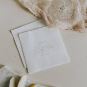 Gold Classy Chic-minimalistisch Baby shower Servet