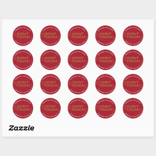 Gold Classy en Elegant Kerst sticker