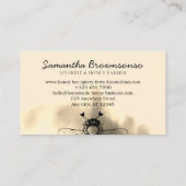 Gold Cloudy Heart Apiary Honey Bee Visitekaartje (Achterkant)