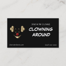 Gold Clown Logos Sjablonen Visitekaartje