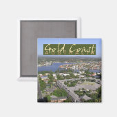 Gold Coast Australia Photo Souvenir Magnet de réfr (Recto/Verso)