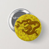 Gold Coin Dragon Ronde Button 5,7 Cm (Voorkant /achterkant)