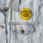 Gold Coin Dragon Ronde Button 5,7 Cm (In situ)