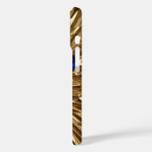 Gold & Color Burst - iPhone 16 Coque (Verso / Gauche)