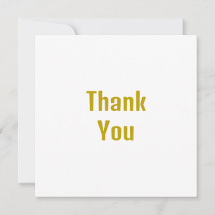 Gold Color Calligraphy Professionele naam Bedankkaart
