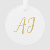 Gold Color Monogram Professional Classical Initial (devant)