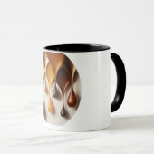 Gold Colors in Motion – Design Abstrait Doré Mug (Devant droit)