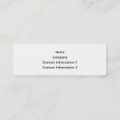 Gold Colour KerstBauble-ontwerp. Mini Visitekaartje (Achterkant)