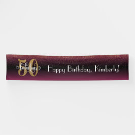 Gold Confetti 50 & Fabulous Hot Pink + Black Ombre Spandoek