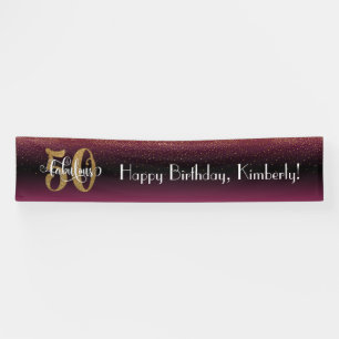Gold Confetti 50 & Fabulous Hot Pink + Black Ombre Spandoek