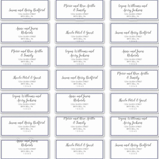 Gold Confetti | Adresetiketten van marineweddensch Sticker (Voorkant)