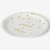 Gold Confetti | Bord voor gepersonaliseerd weddens (Gekanteld)