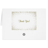 Gold Confetti Bridesmaid Invite (Achterkant Horizontaal)