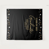 Gold Confetti Class of 2023 backdrop afstuderen Wandkleed (Voorkant (horizontaal))