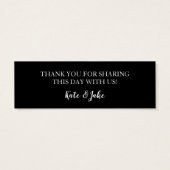 Gold Confetti Drink Ticket Kaarten Mini Visitekaartjes (Achterkant)