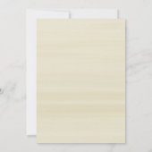 Gold Confetti Floral Bridal Douche Invitation (Dos)