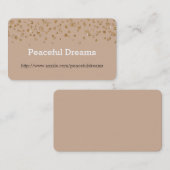 Gold Confetti Glam Glitter Visitekaartje (Voorkant / Achterkant)