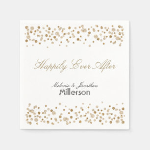 Gold Confetti Glitter Servet