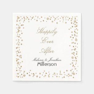 Gold Confetti Glitter Servetten