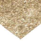 Gold Confetti Glitter Tafelkleed (Gekanteld)
