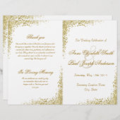 Gold confetti & Glitter vouwprogramma (Voorkant / Achterkant)