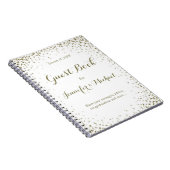 Gold Confetti Guest Book Notitieboek (Rechterzijde)