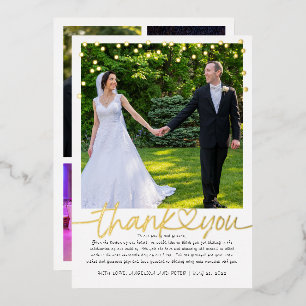 Gold Confetti Hand Lettering Weddenschap Hartelijk Folie Uitnodiging