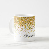 Gold Confetti Koffiemok (Voorkant links)