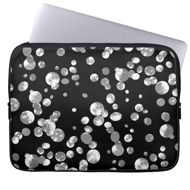 Gold confetti laptop sleeve (Voorkant)