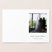 Gold Confetti Mariage de coeur Invitation personna (Intérieur)